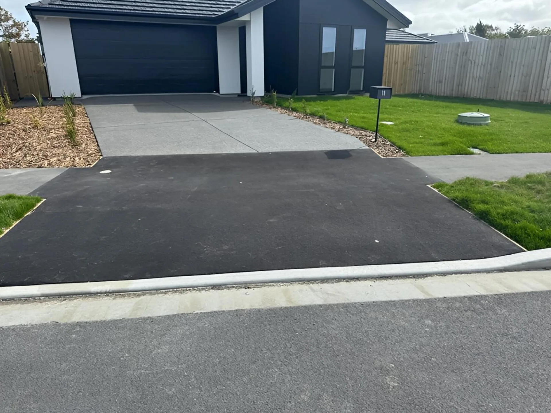 Residential concrete driveway pour in Christchurch